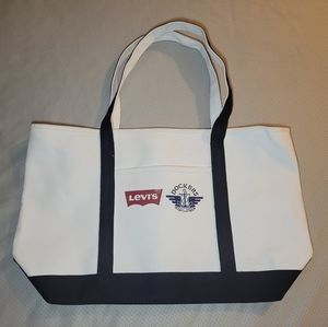 Levi's Dockers Tote Purse Ivory Hand Bag Shoulder